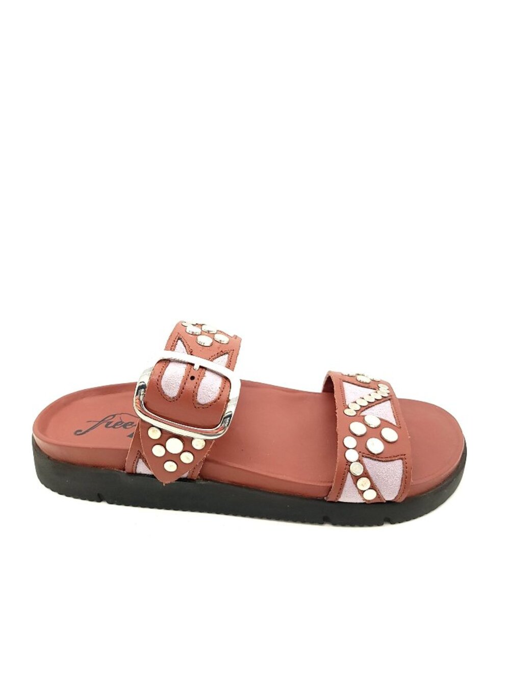 NEW Free People Revelry Sandals Slides Studded Boho Hippie Casual Festival